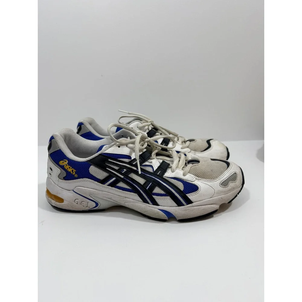 ASICS Gel-Kayano 5 OG Sneakers Mens 11 White Blue Good 1201B042 Running Shoes